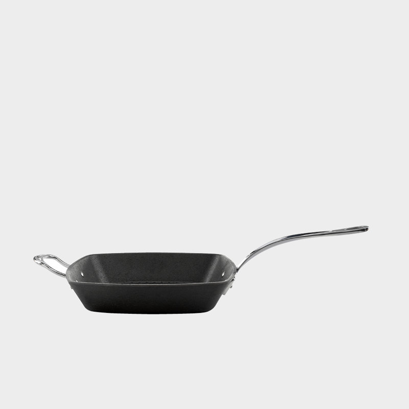 Samuel Groves Britannia cast iron square griddle