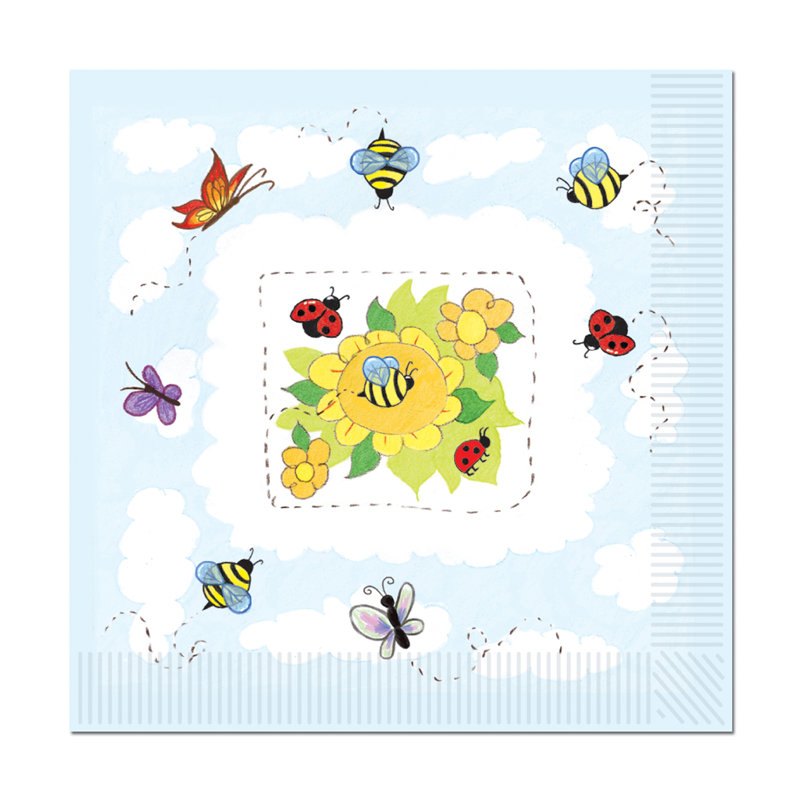 Paper Abstract Square Napkin