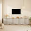 Ensemble de 2 panneaux à panneaux cannelés de style minimaliste moderne de 31,5 po Designer-1906089077