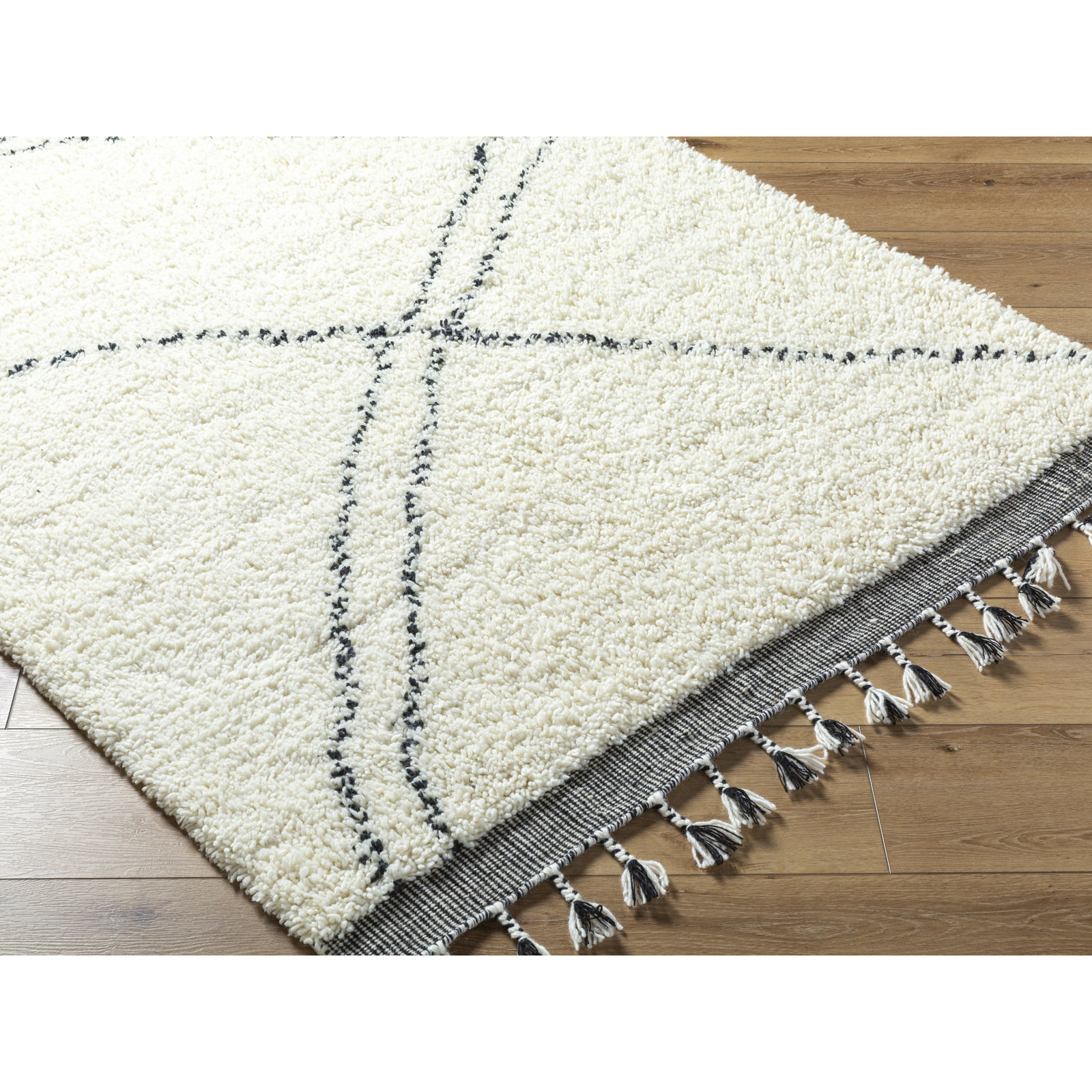 Meti Machine Washable Hand-Woven Geometric Rug, Rectangle 2' x 3'
