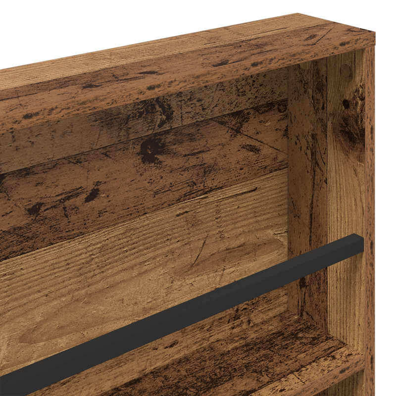 Wood Magazine Rack, Dark Brown