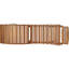 Chaise longue de patio élégante en bois brun pour un bain de soleil pliable-489904357