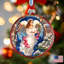 Holiday Splendor 5.5'' Handmade Glass Holiday Shaped Ornament