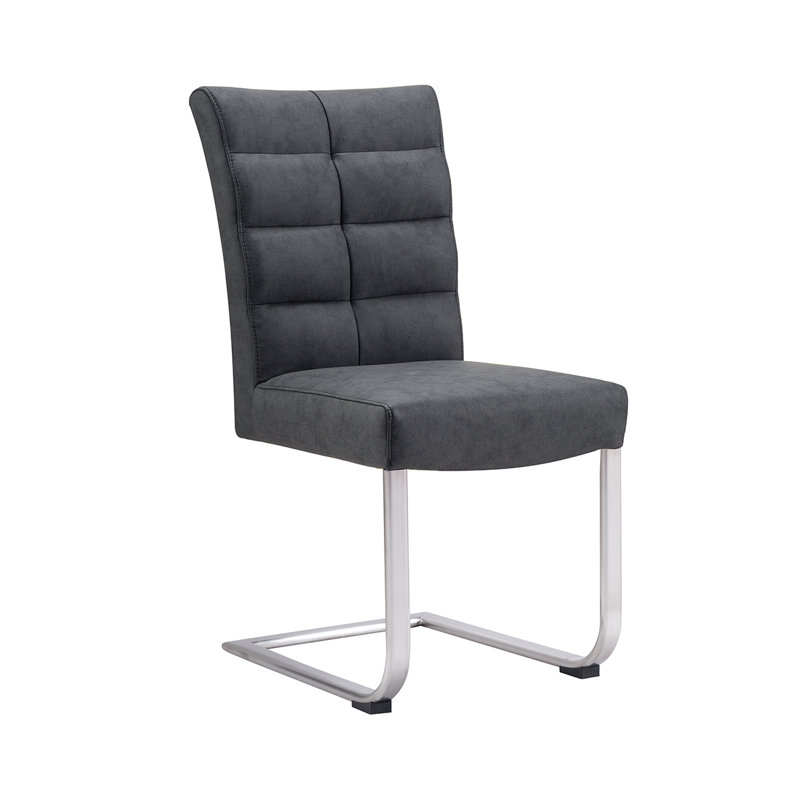 Chaise d'appoint rembourrée Artemisia, Noir