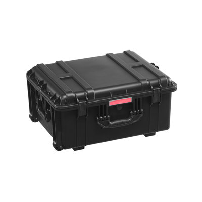 Weatherproof Hard Case, Heavy Duty Protective Dry Box Case with Pre-Cut Foam, Wheels & Retractable Pull Handles for Travel, Hunt, Military, Tactical, IP67 Waterproof Case for Cameras(63x50x32)