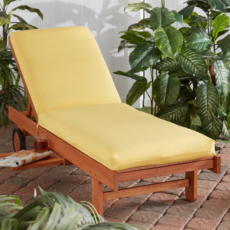 Outdoor Chaise Lounge Chair Cushion, Sunbeam