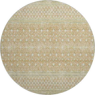 Premium Machine Washable Prisco Copper Rug