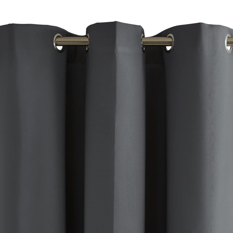Occultant Eyelet Blackout Thermal Single Curtain, 350cm Width x 270cm Drop