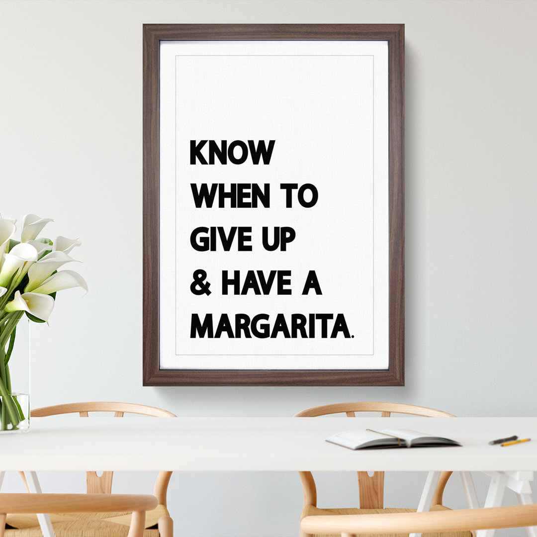 Margarita - Picture Frame Typography