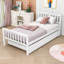 Structure de lit plateforme simple avec lit gigogne-48005261