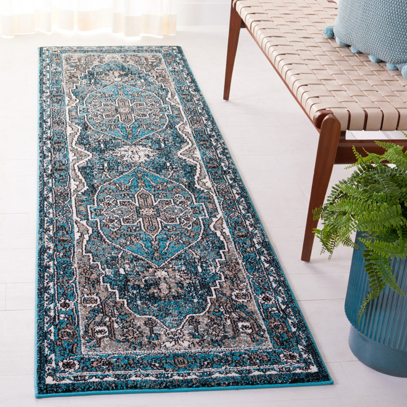 Manvil Vintage Hamadan Performance Oriental Rug, Runner 2'3" x 8'