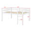 Lit mezzanine en bois avec échelle-1587324681