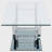 Rectangular U-Shaped Glass Top Coffee Table