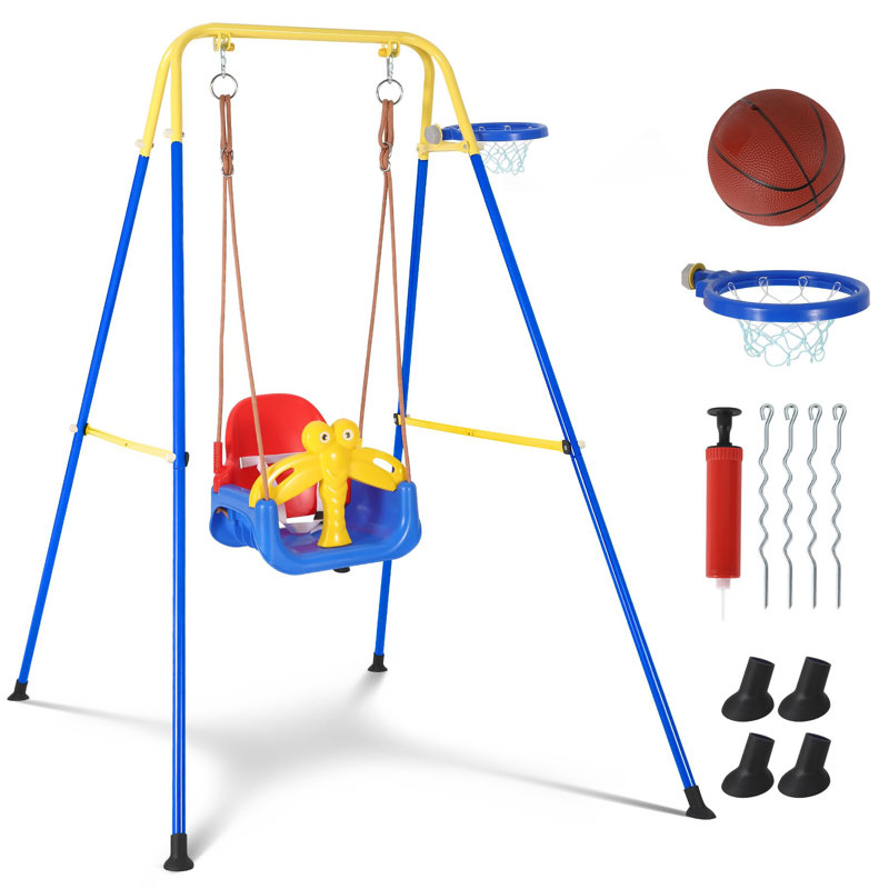 Idealhouse Galvanised Steel Swing Set with
