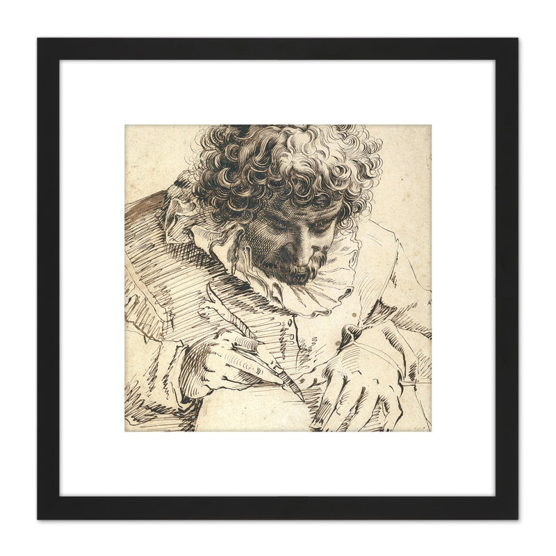 Goltzius Portrait Gillis Van Breen Drawing Carving by Hendrick Goltzius - Single Picture Frame Print