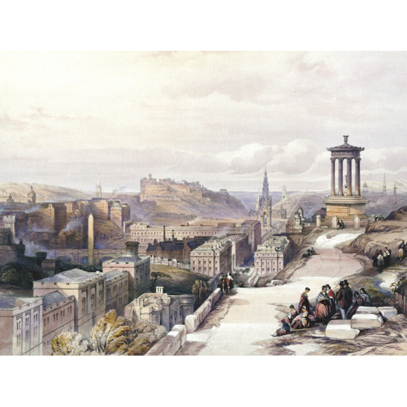 Une vue d'Edimbourg, H 13 po x l 18 po