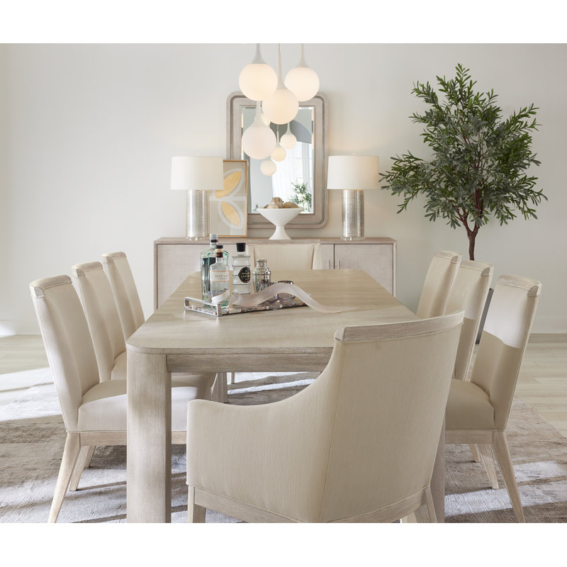 Diamond Finish Extendable Rectangular Oak Dining Table