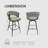 28" Woven Bar Stool Set Of 2-1598158356