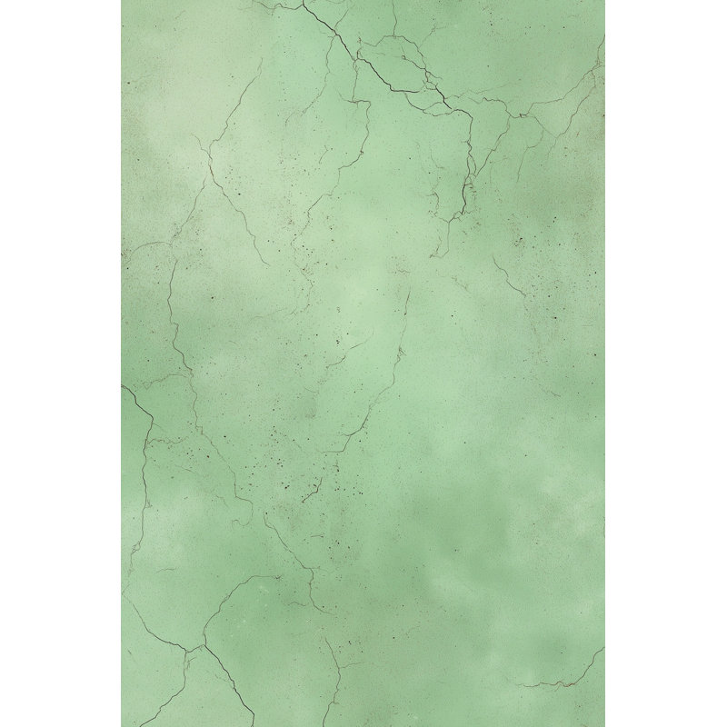 Papier peint texturé vert Cracked Marble