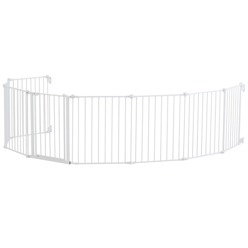 Barrière pour bébé 26-40 po, largeur réglable 36 po pour chien, L 192 po, Blanc