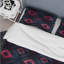Ensemble de housse de couette à motif géométrique noir et rose-109148829