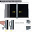 Double abat-jour de jardin 20 po avec auvent rétractable pour terrasse avec écran anti-UV, fonction de rappel automatique et structure en acier, pour une utilisation extérieure ou intérieure, noir