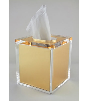Lucite Tissue Box w/Lid