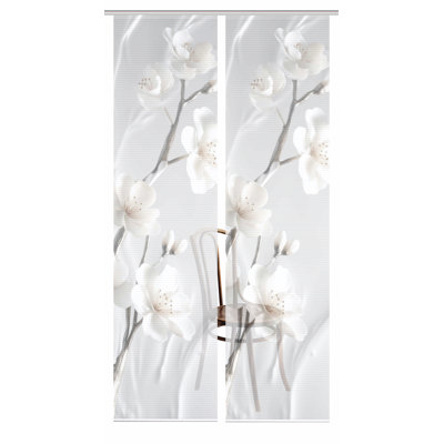 Semi Sheer Sliding Panel Pair