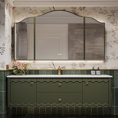 American retro-style bathroom cabinet.