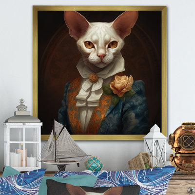 Chat blanc sur fond blanc
