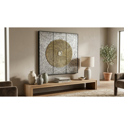 Handmade Modern Abstract Wall Decor on Solid Wood