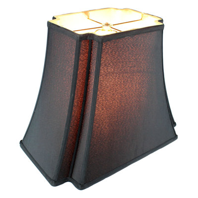 Abat-jour cloche en soie / shantung 12,5 po x l 5 po (à visser)