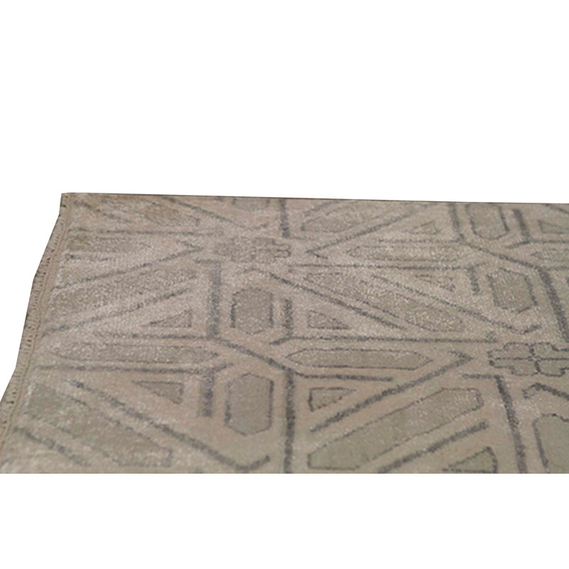 Hand Woven Silk Geometric Area Rug