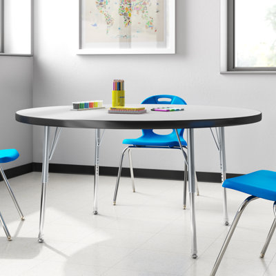 Contour Laminate Adjustable Round 4 Students Activity Table