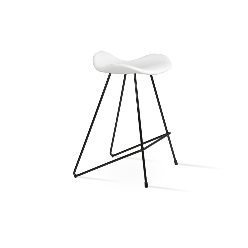 Falcon Cat Wire Counter & Bar Stool, Black, Red, Counter Stool (25” Seat Height)