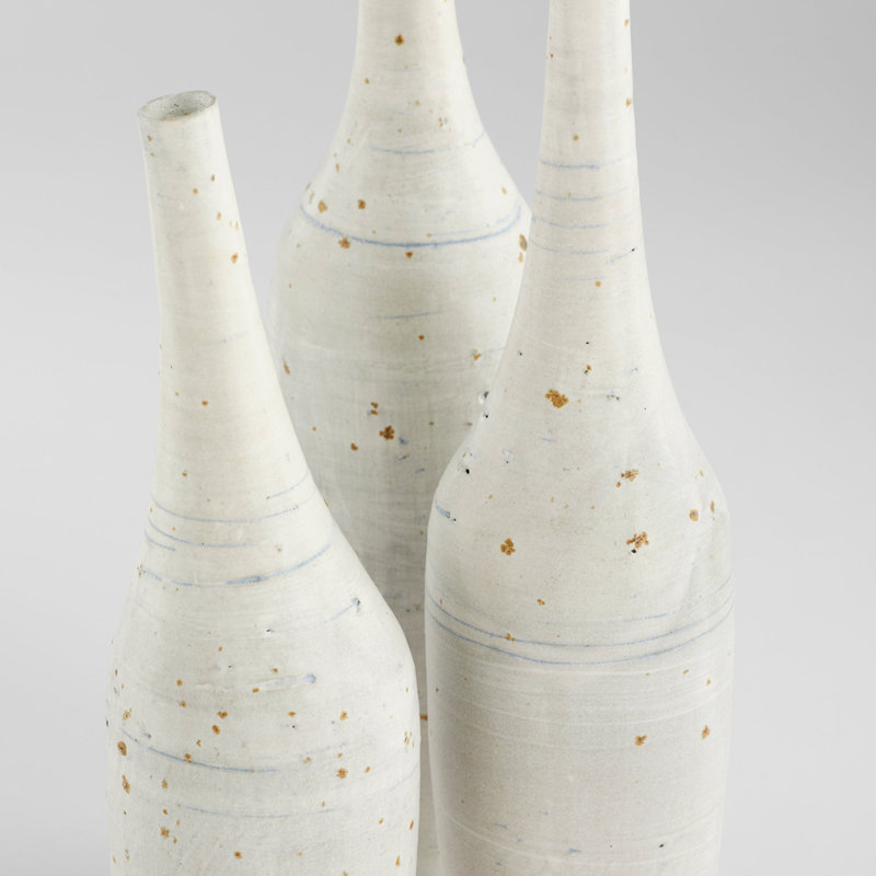 Gannet Handmade Ceramic / Porcelain Table Vase, 22" H x 4.5" W x 4.5" D