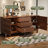 Nut-brown Solid Wood Sideboard