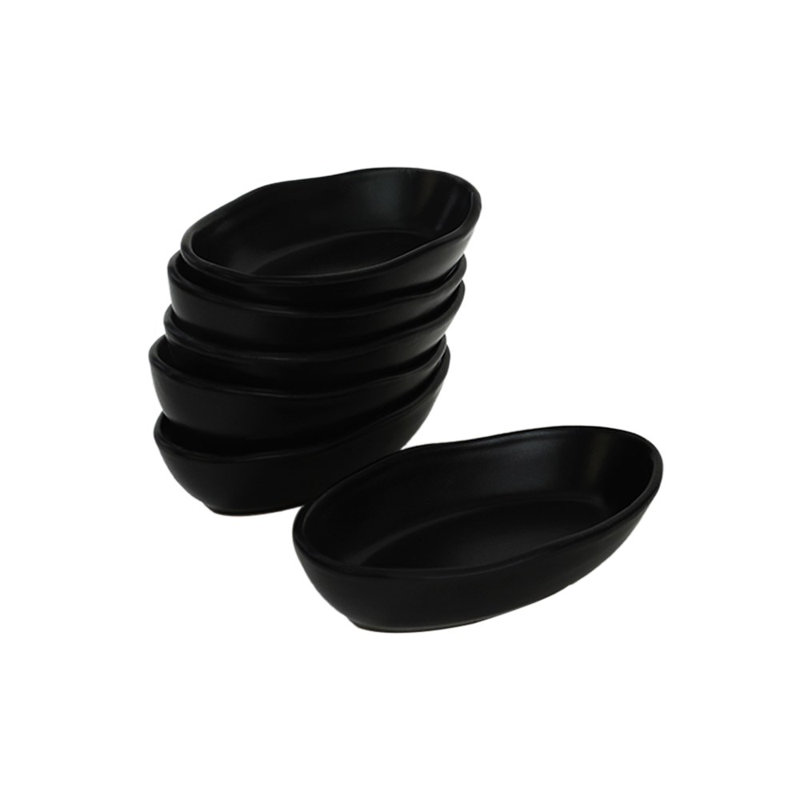 Latitude Run Apinya 100% CERAMIC Salad Bowl, Black