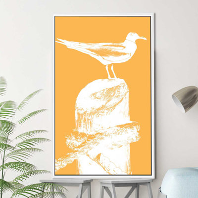 «Percher Seabird III», reproduction de peinture acrylique