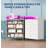 Tall 4-Drawer Dresser with RGB Lights & Charging Station, App Controlled Music Sync LED Dresser-386234756