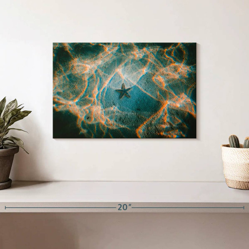 Crowle Sandy Underwater Starfish, H 8 po x l 12 po
