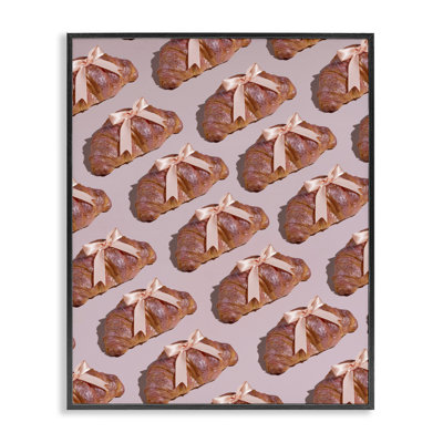 Croissants avec rubans, estampe numérique, conception par Lish Creative