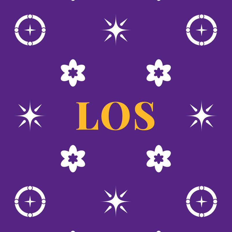 Coussin en polyester filé LA mauve, doré et blanc 25 po x 18 po, Mauve, doré, blanc, basketball de LA
