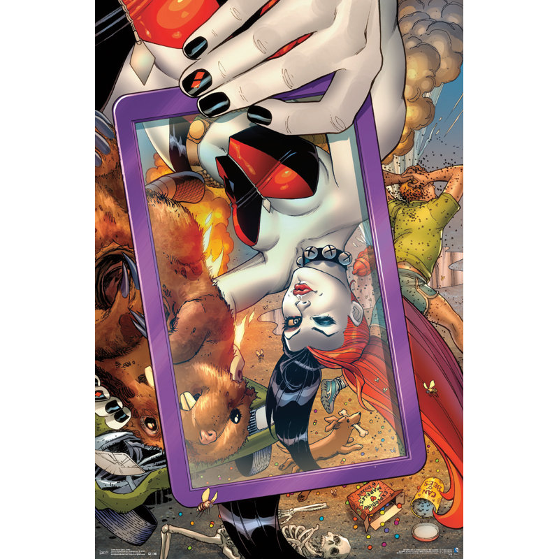 Impression sur papier harley quinn-selfie