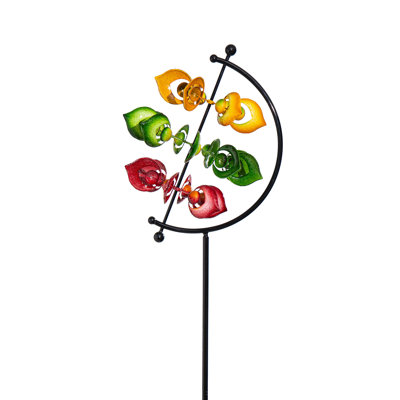 Metal Colorful Arrow Wind Spinner, 83in