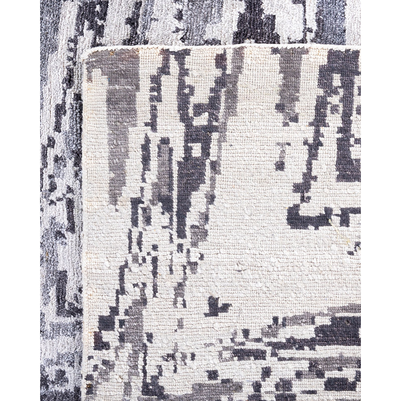 Overdyed One-of-a-Kind Rectangle 9' X 12'2" Hand Knotted Area Rug
