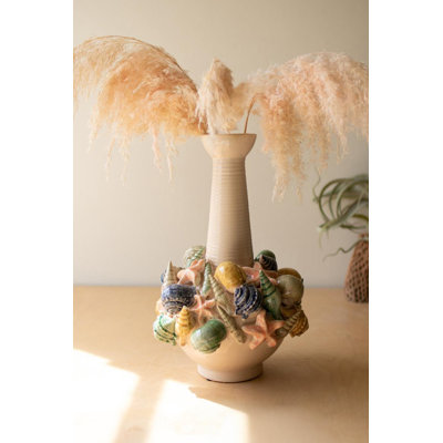 Vase en céramique avec col long