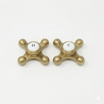 Strom Living P0220 Cross Point Temperature Handles with Button