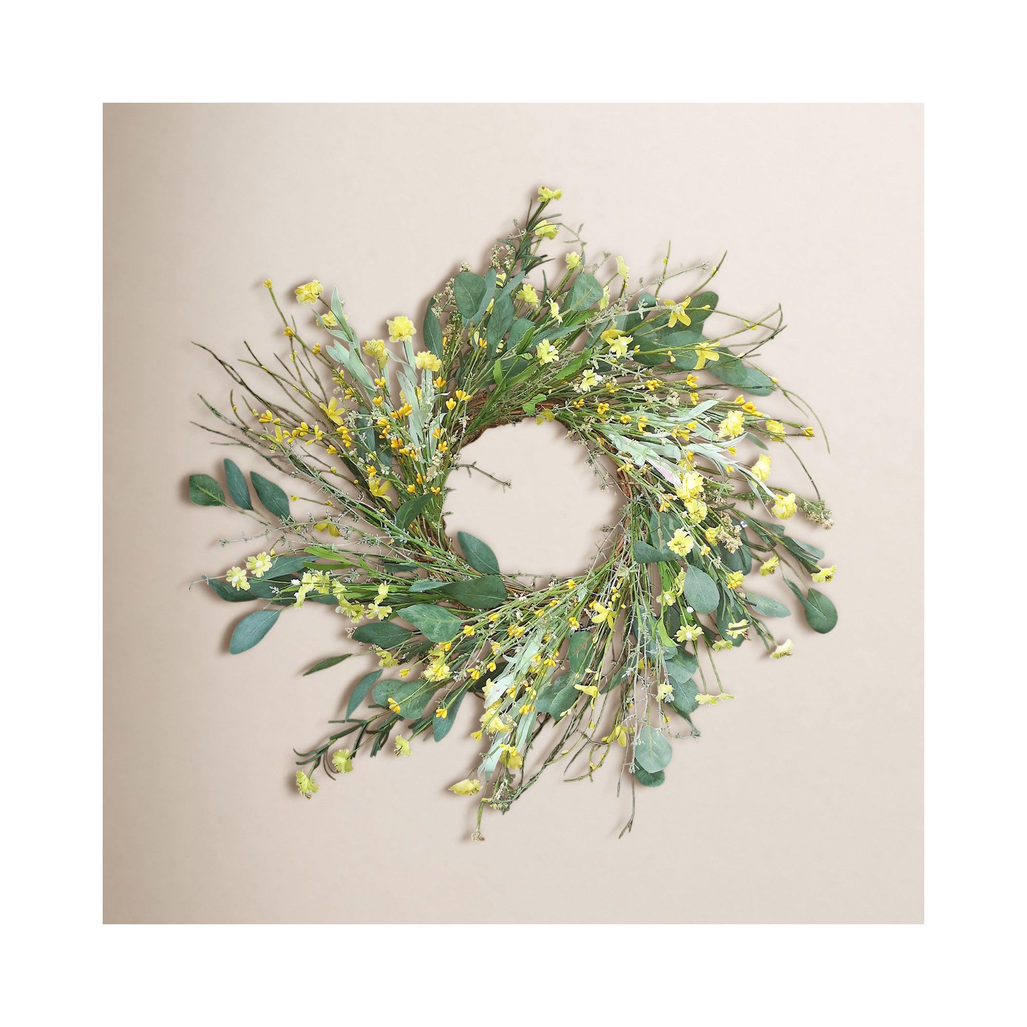 24" Handmade Spring Wildflower Wreath