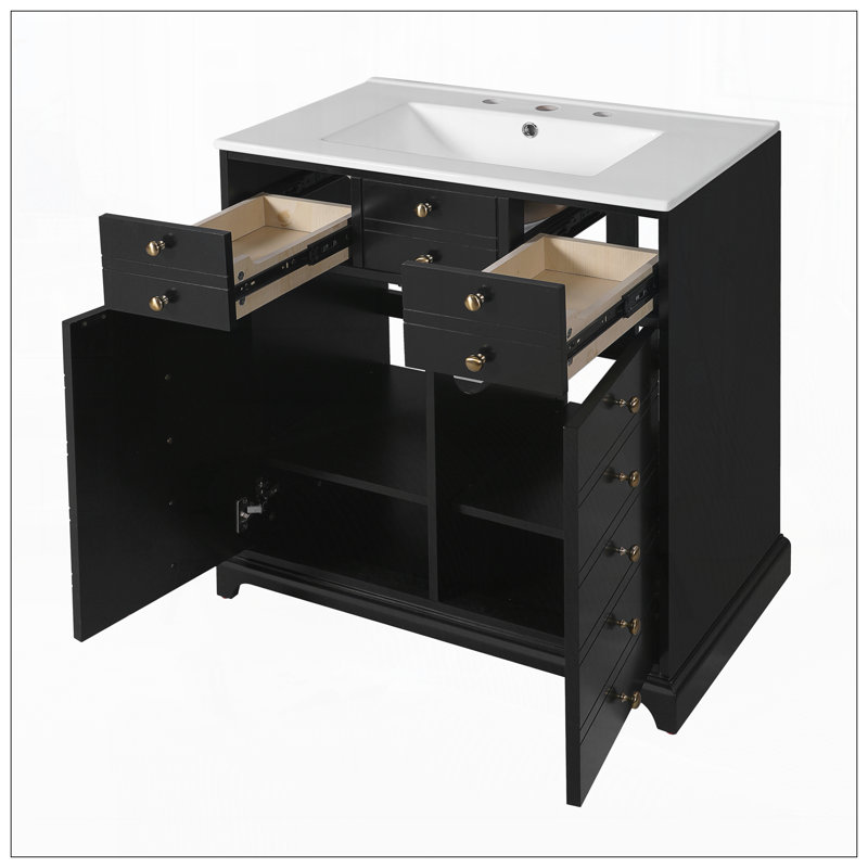 Meuble-lavabo 30 po avec lavabo en céramique